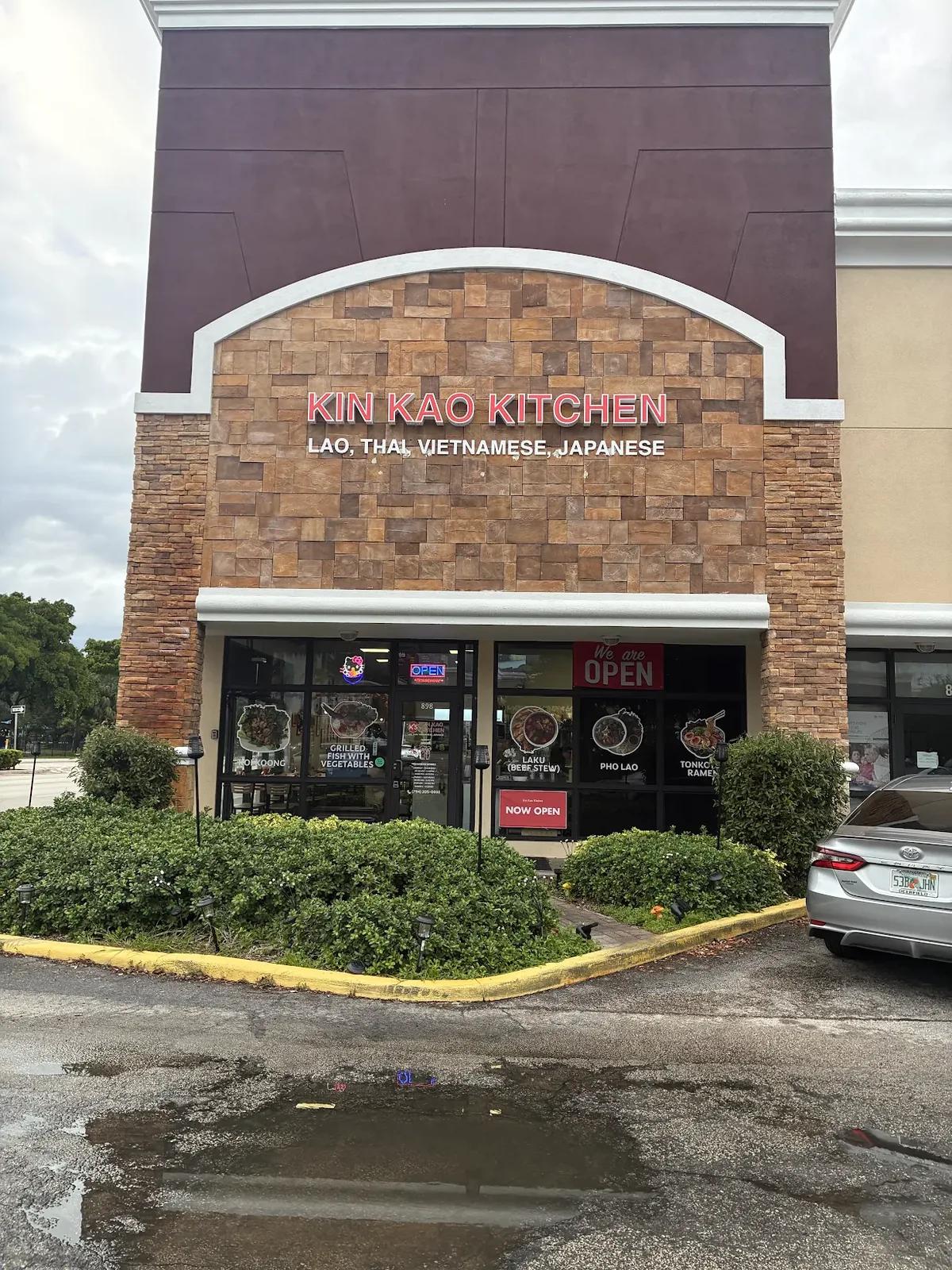 Kin Kao Kitchen sign: Lao, Thai, Vietnamese, Japanese