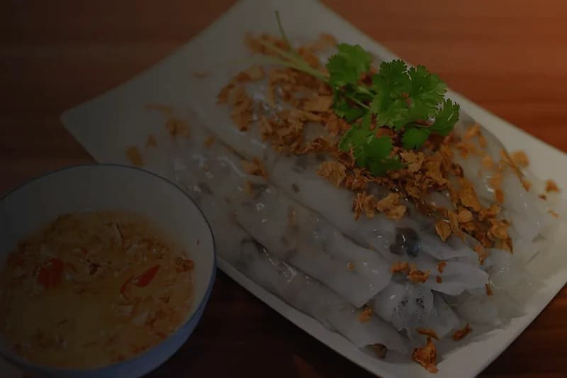 Steamed rice rolls